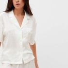 Пижама женская (рубашка и шорты) KAFTAN Silk, р.48-50, белый - Фото 3