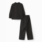 Костюм (рубашка и брюки) детский KAFTAN "Лен", р.30 (98-104 см) черный 9775968 - фото 10766470