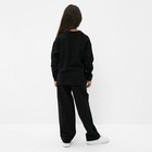 Костюм (рубашка и брюки) детский KAFTAN "Лен", р.30 (98-104 см) черный 9775968 - фото 10749839