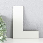 Панно буква "L" 15,5х20 см, белая - фото 319616376