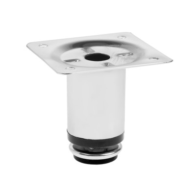 Опора круглая OKR=001CR ТУНДРА, d=30 мм, H=60 мм, цвет хром