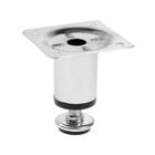 Опора круглая OKR=001CR ТУНДРА, d=30 мм, H=60 мм, цвет хром - Фото 2