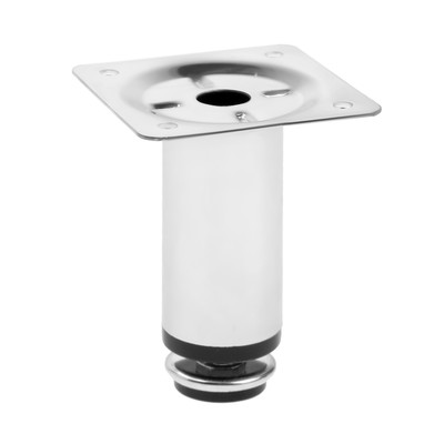 Опора круглая OKR=001CR ТУНДРА, d=30 мм, H=80 мм, цвет хром