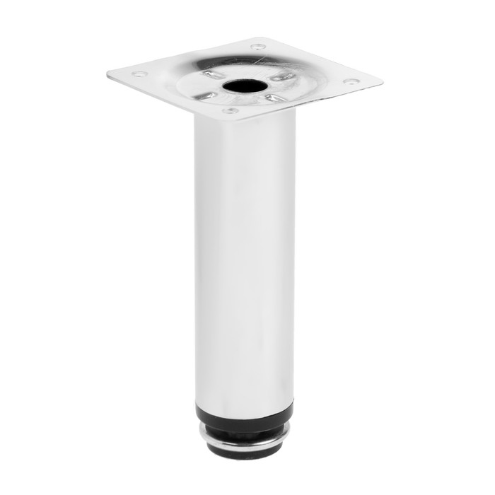 Опора круглая OKR=001CR ТУНДРА, d=30 мм, H=120 мм, цвет хром - Фото 1