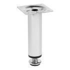 Опора круглая OKR=001CR ТУНДРА, d=30 мм, H=120 мм, цвет хром - Фото 2