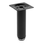 Опора круглая OKR=001BL ТУНДРА, d=30 мм, H=120 мм, чёрная - Фото 1