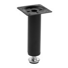 Опора круглая OKR=001BL ТУНДРА, d=30 мм, H=120 мм, чёрная - Фото 2