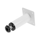 Опора круглая OKR=001WH ТУНДРА, d=30 мм, H=100 мм, белая - Фото 3