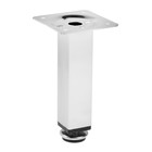 Опора квадратная OKV001CR ТУНДРА, d=25×25 мм, H=120 мм, цвет хром - Фото 1