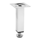 Опора квадратная OKV001CR ТУНДРА, d=25×25 мм, H=120 мм, цвет хром - Фото 2