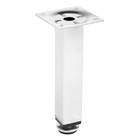 Опора квадратная OKV001CR ТУНДРА, d=25×25 мм, H=150 мм, цвет хром - Фото 1