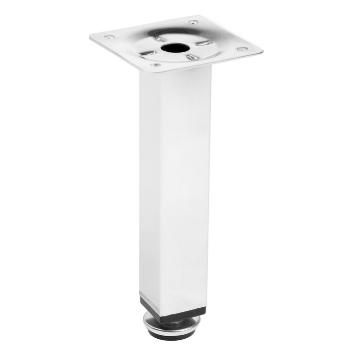 Опора квадратная OKV001CR ТУНДРА, d=25×25 мм, H=150 мм, цвет хром - Фото 1