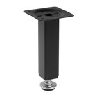 Опора квадратная OKV001BL ТУНДРА, d=25×25 мм, H=120 мм, чёрная - Фото 2