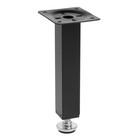 Опора квадратная OKV001BL ТУНДРА, d=25×25 мм, H=150 мм, чёрная - Фото 2