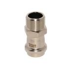 Переходник ROMMER RSS-0021-001512, ВПр-НР, d=15 мм x 1/2", пресс, нержавеющая сталь 9845059 - фото 188135