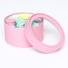 Набор 2 в 1 круглых коробок «Чароит» светло-лавандовый, с окном, 21×11 - 18×10 см - Фото 3