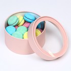 Набор 2 в 1 круглых коробок «Чароит» светло-лавандовый, с окном, 21×11 - 18×10 см - Фото 5