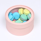 Набор 2 в 1 круглых коробок «Чароит» светло-лавандовый, с окном, 21×11 - 18×10 см - Фото 5