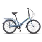 Велосипед 24" Stels Pilot-770, V010, цвет серый/зелёный, размер 14" - фото 301118097