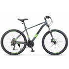 Велосипед 26" Stels Navigator-640 D, V010, цвет антрацитовый/зелёный, размер 14.5" - фото 301118104