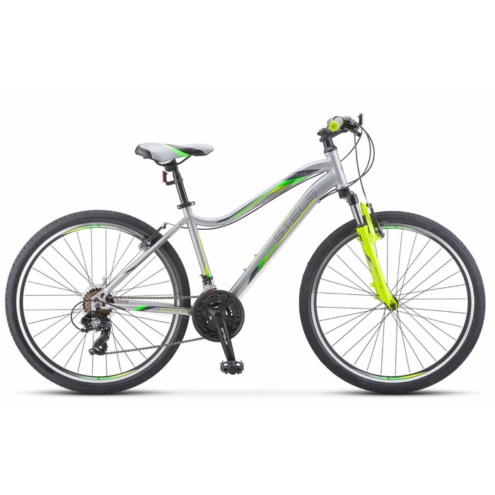 Велосипед 26” Stels Miss-5000 V, V050, цвет серебристый/салатовый, размер 18