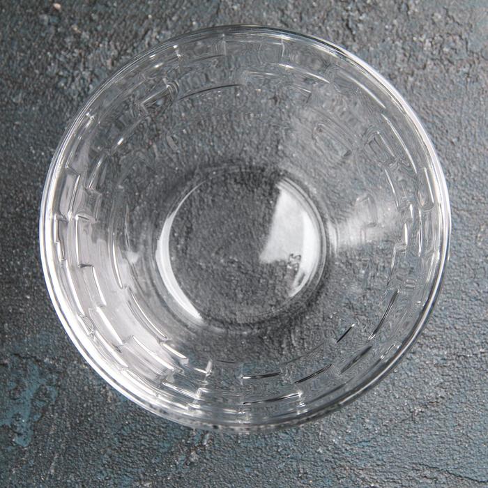 Салатник стеклянный «Лабиринт», 250 мл, d=11 см - фото 1890613708