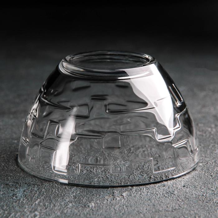 Салатник стеклянный «Лабиринт», 250 мл, d=11 см - фото 1890613709