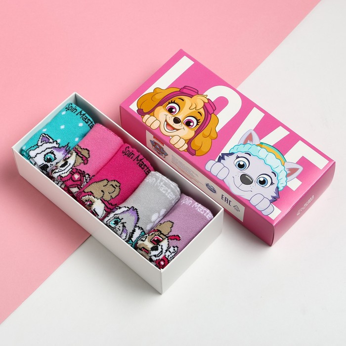 

Набор детских носков 5 пар "Girl", PAW PATROL, 18-20 см