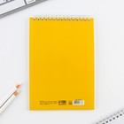 Блокнот «Желтый» , формат А5, 40 листов, картонная обложка мягкая - фото 6988551