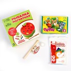 Обучающий набор 4 в 1 «Яблоко», рыбалка, пазлы, аэробол, игра - Фото 4