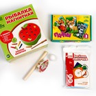 Обучающий набор 4 в 1 «Яблоко», рыбалка, пазлы, аэробол, игра - Фото 5