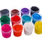 Краски пальчиковые 12 цветов по 20 мл Синий трактор - фото 24457243