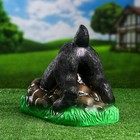 Садовая фигура "Собака ищет клад" черная, 30см - фото 3098751