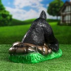 Садовая фигура "Собака ищет клад" черная, 30см - Фото 2