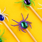 Шпажки «Цветные пауки», в наборе 6 штук, МИКС - фото 6988712