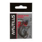 Крючок офсетный Nautilus Offset Super Slide Series Worm SS-03PTFE, № 2/0, 4 шт. - фото 10657843