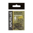 Крючок Nautilus Sting Carp Curved Shank S-1148PTFE, № 4, 10 шт. - фото 319618372