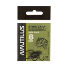 Крючок Nautilus Sting Carp Wide gape S-1143, цвет BN, № 8, 10 шт. - фото 319618390