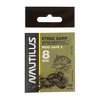 Крючок Nautilus Sting Carp Wide gape X S-1144, цвет BN, № 8, 10 шт. - фото 319618402