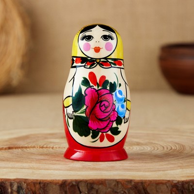 Матрёшка дерево «Семёновская», 5-и кукольная, 10 см