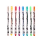Набор гелевых ручек 8 цветов SKETCH&ART Uni Write.GLITTER, 1,0 мм - фото 22372350