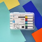 Набор акриловых маркеров 6 цветов SKETCH&ART, 1,0-3,0 мм - фото 9956051