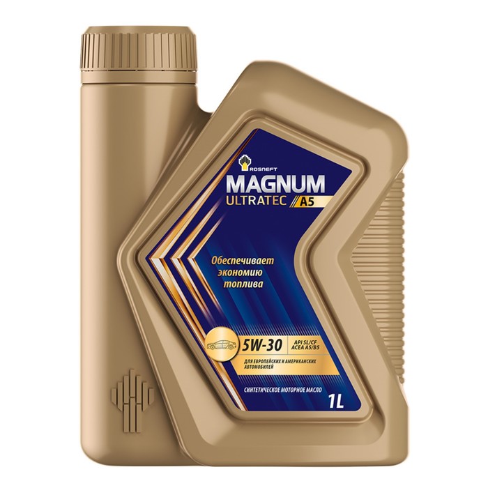 Масло моторное РосНефть Magnum Ultratec 5/30, A5, синтетическое, 1 л - Фото 1