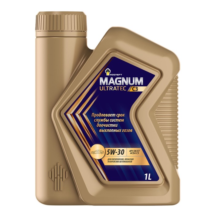 Масло моторное РосНефть Magnum Ultratec 5/30, C3, синтетическое, 1 л