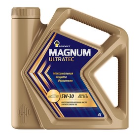 Масло моторное РосНефть Magnum Ultratec 5/30, SL/CF, синтетическое,  4 л 9837648