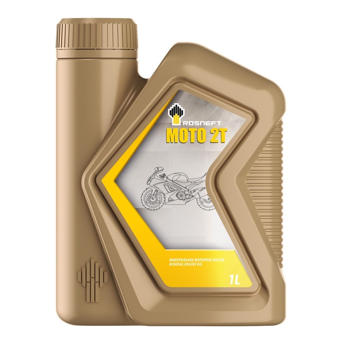 Масло моторное РосНефть Moto 2T, минеральное, 1 л - Фото 1