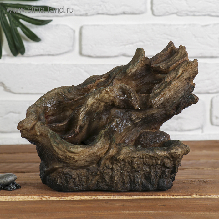 Фонтан скала завиток 20,5х26,5х14 см (с подсветкой)