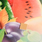 Украшение на скотче "Корзинка с фруктами" арбуз, 26х26 см (комплект 10 шт) - фото 25275856