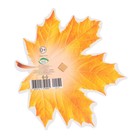 Украшение на скотче "Кленовый лист" желтый цвет, 18х18 см (комплект 10 шт) - фото 25275864