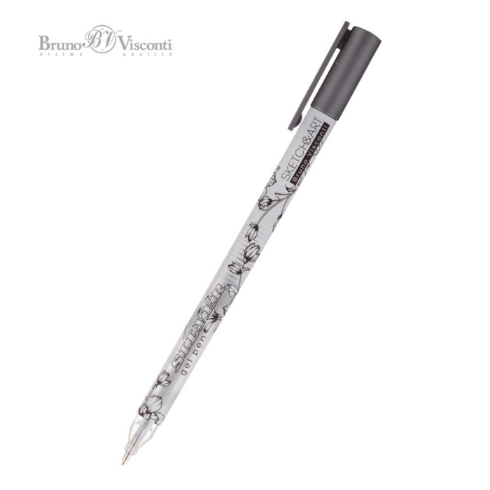 Ручка гелевая SKETCH&ART UniWrite.SILVER, 0,8 мм, серебряный - Фото 1